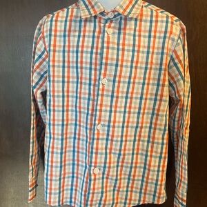Boys Nautica Plaid long sleeve Button Down Shirts Size 6